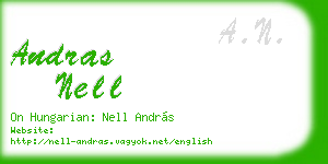 andras nell business card