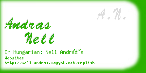 andras nell business card